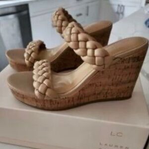 LC Lauren Conrad Quinella Women's Platform Wedge Sandals